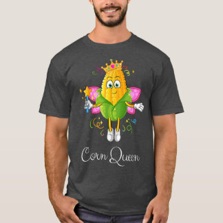 T-shirt Reine de fée de maïs avec ailes et bâtonnet de maï