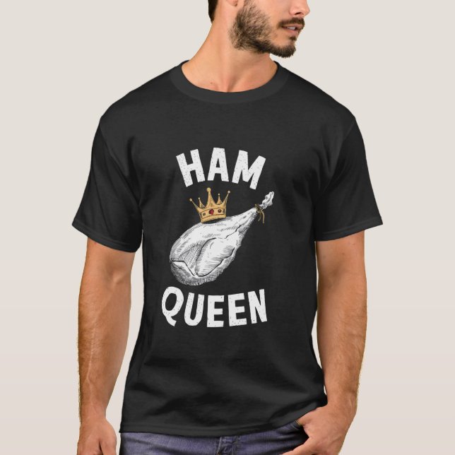 T-shirt Reine de jambon (Devant)