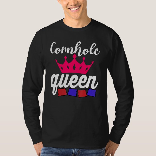 T-shirt Reine de la Cornhole Corn Hole (Devant)