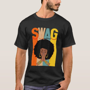 T-shirt Reine de la femme afro melanine vintage swag Histo