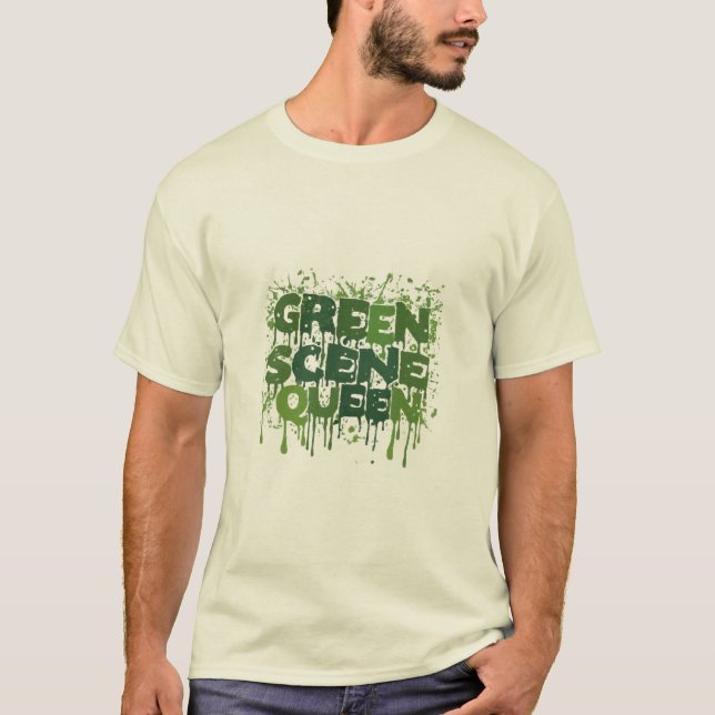T-shirt Reine de la scène verte (Devant)