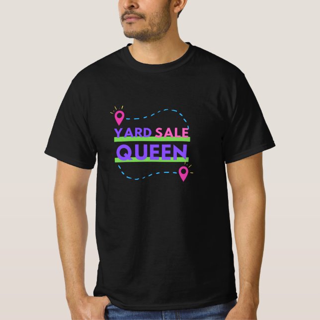 T-shirt Reine de la vente de jardin (Devant)