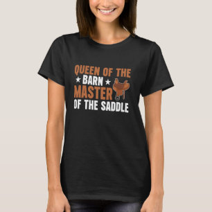T-shirt Reine de l'Écurie Maîtresse de la Selle Maman Chev
