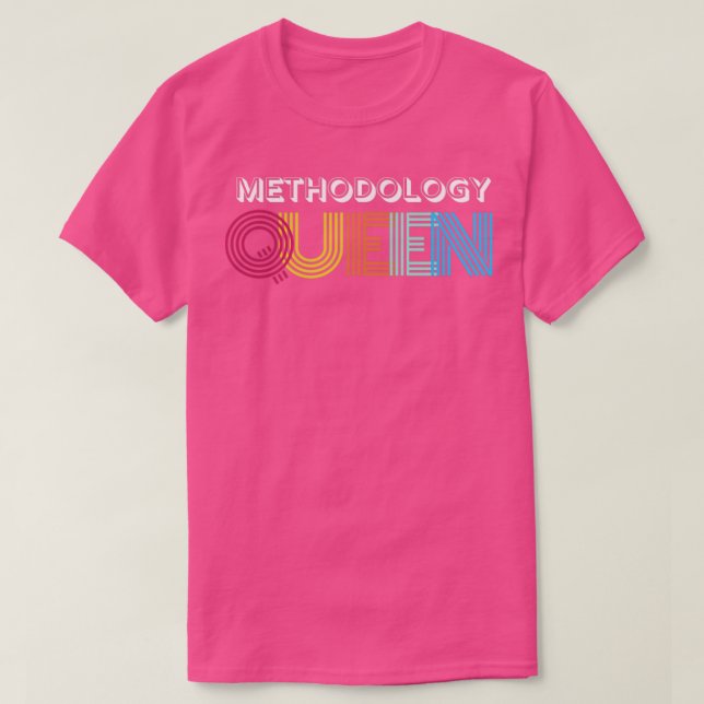 T-shirt reine de méthodologie (Design devant)