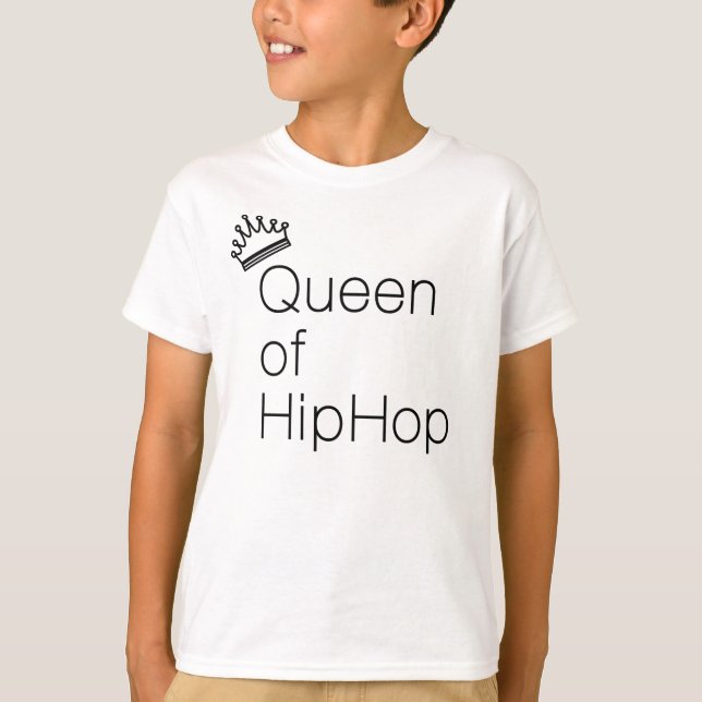 T-shirt Reine de noir de hip hop (Devant)