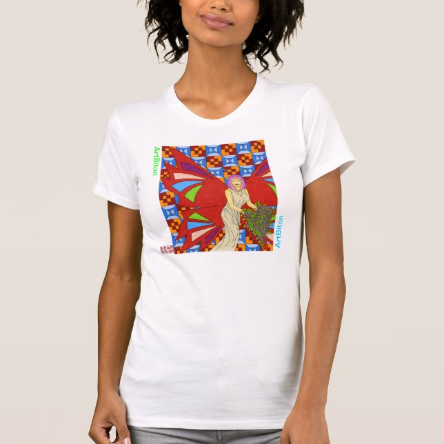 T-shirt "Reine de papillon " (Devant)
