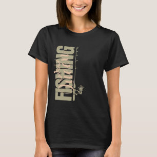 T-shirt Reine de pêche rose en armée Vertical