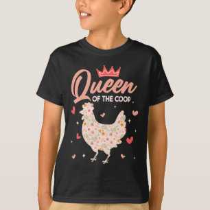 T-shirt Reine de poulet Poulailler Poule Amoureux de poule