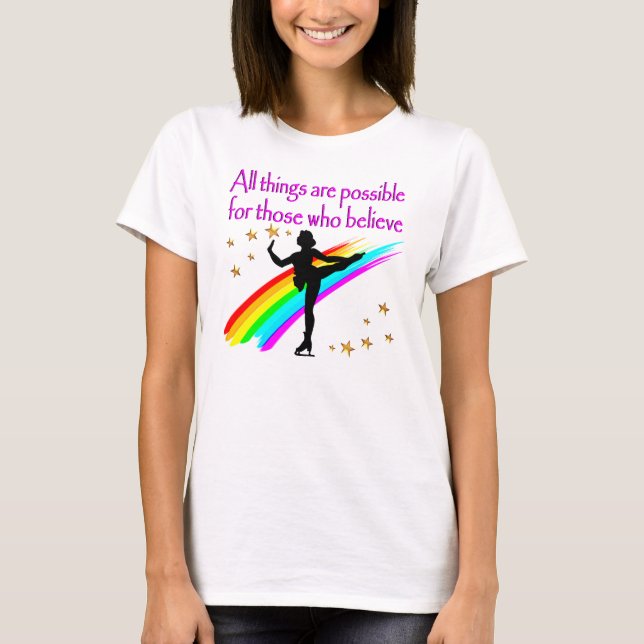 T-SHIRT REINE DE SKATING FIGURE (Devant)