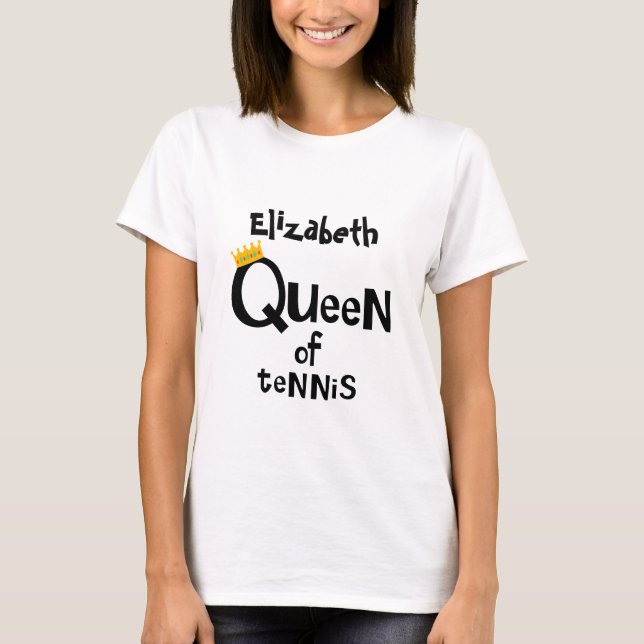 T-shirt Reine de Tennis (Devant)