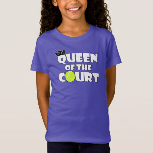 T-Shirt Reine de tennis de filles du joueur de tennis