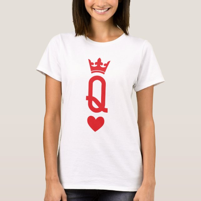 T-shirt Reine des cartes (Devant)