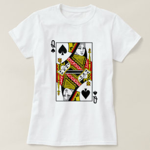 T-shirt Reine des cartes de jeu de pelles