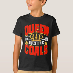 T-shirt Reine Des Charbons Byrbecue Viande Grill Gril Bb