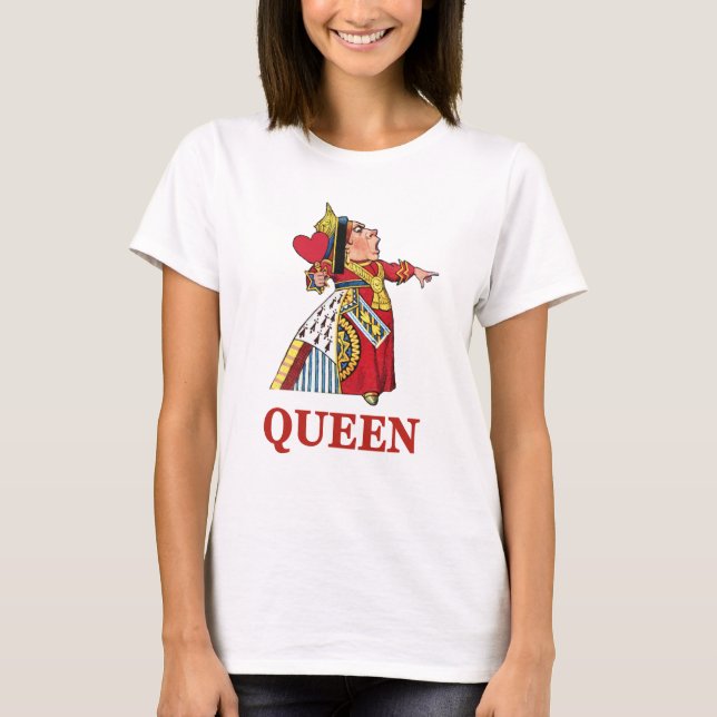 T-shirt Reine des Coeurs d'Alice au pays des merveilles (Devant)