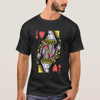 T-shirt Reine Des Coeurs Jeu Carte Halloween S
