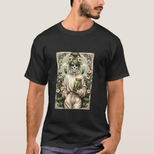 T-shirt Reine des cornichons crâne squelette Art nouveau c