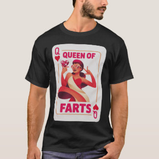 T-shirt Reine des pets Blague embarrassante Humour adulte