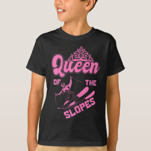 T-shirt Reine Des Pistes Ski Sports D'Hiver Montagnes