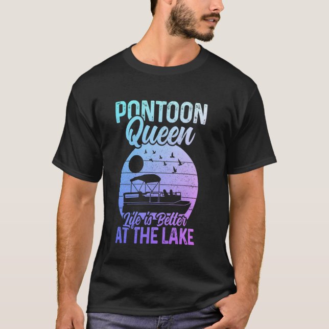 T-shirt Reine des pontons (Devant)