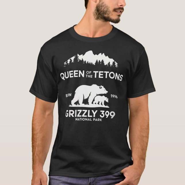 T-shirt Reine Des Tétons Grizzly 399 Pa Nationale (Devant)