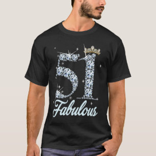 T-shirt Reine Diamant Talon 51 Ans C'est Mon 51e Anniversa