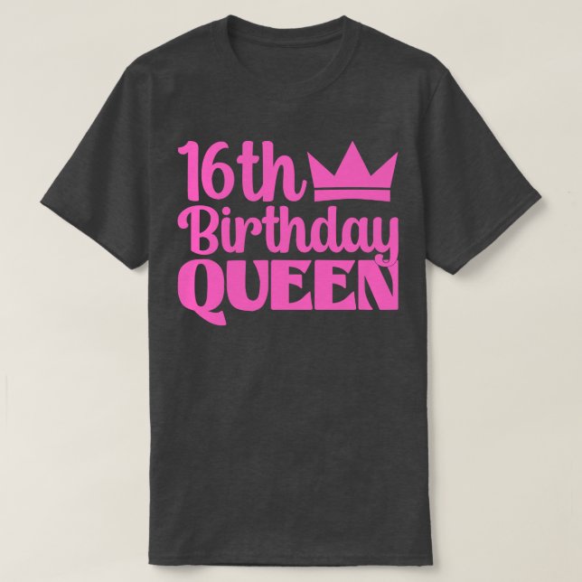 T-shirt reine du 16e anniversaire (Design devant)