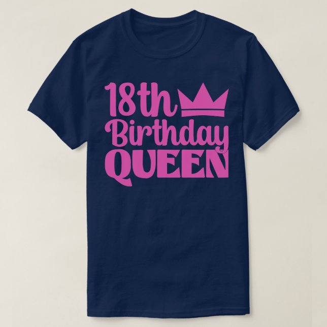T-shirt Reine du 18e anniversaire (Design devant)