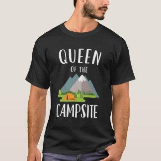 T-shirt Reine Du Camping Cadeau De Camping Femme Pour Wom