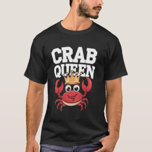 T-shirt Reine du Crabe Drôle Amateur de Fruits de Mer Food
