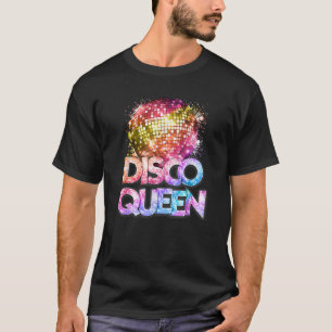 T-shirt Reine du disco Années 70 Thème disco Vintage Soixa