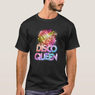 T-shirt Reine du disco Années 70 Thème disco vintage Soixa