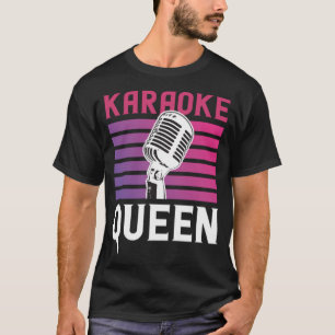 T-shirt Reine du karaoké pour le karaoké chanter Aficionad