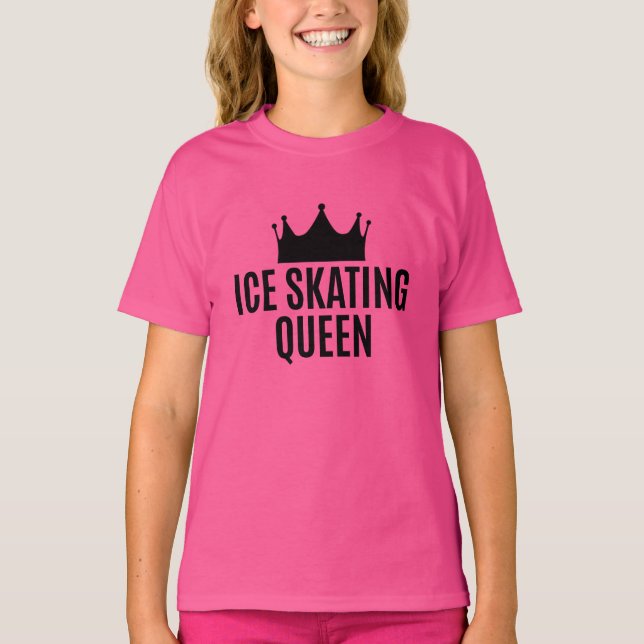 T-shirt Reine du patinage sur glace - Patinage sur glace (Devant)