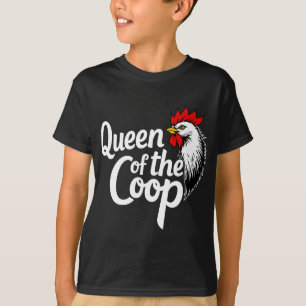 T-shirt Reine Du Poulailler Maman Drôle De Fermière De Pou