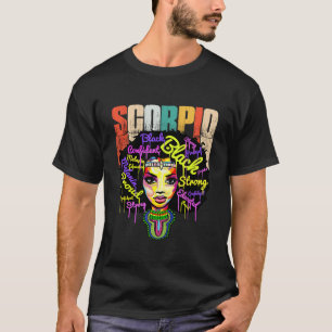 T-shirt Reine du Scorpion Zodiaque Née Oct Nov Mois de l'H