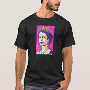 T-SHIRT REINE ELIZABETH II BRITISH MONARCH LEGEND UNIE KI