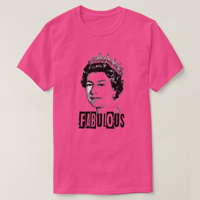 T-shirt Reine elizabeth t - Fabelle reine aux hommes, femm (Design devant)