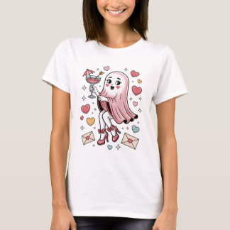 T-shirt Reine Glamour Rose Fantôme des Soirées Cocktail