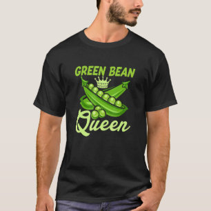 T-shirt Reine Haricot Vert Véganisme Légume