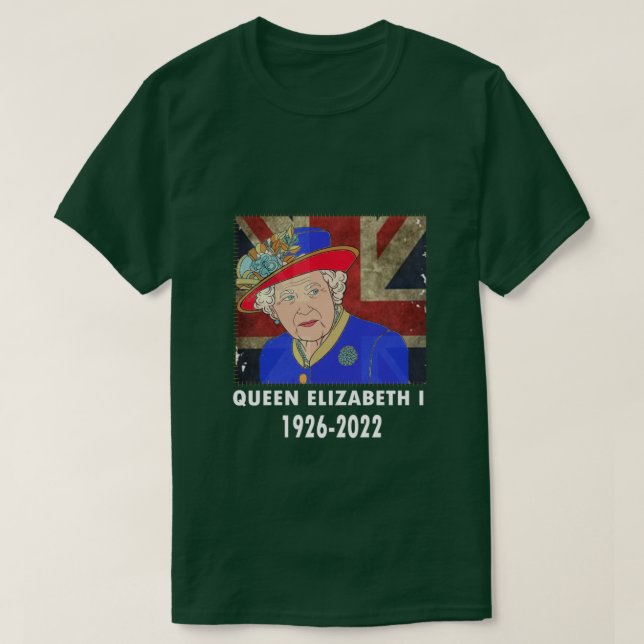 T-shirt Reine II - ElizabethS Angleterre - Reine d'Anglete (Design devant)