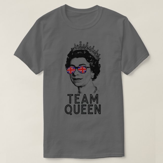 T-shirt Reine II - ElizabethS Angleterre - Reine d'Anglete (Design devant)