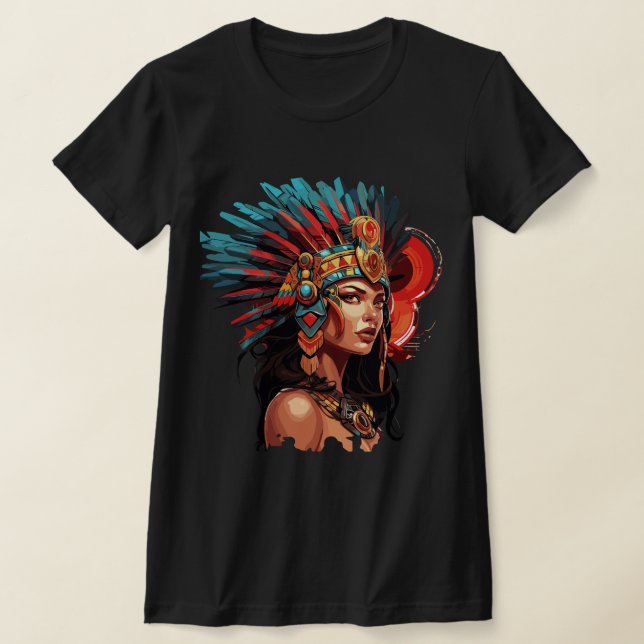 T-shirt Reine Majestic Aztèque (Poser)