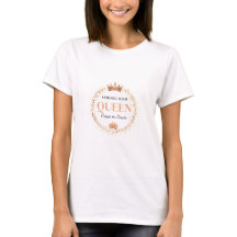 Reine Maman Forte Couronne d'Or Design Floral