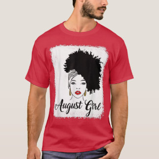T-shirt Reine noire août Fille Chignon Méché août 