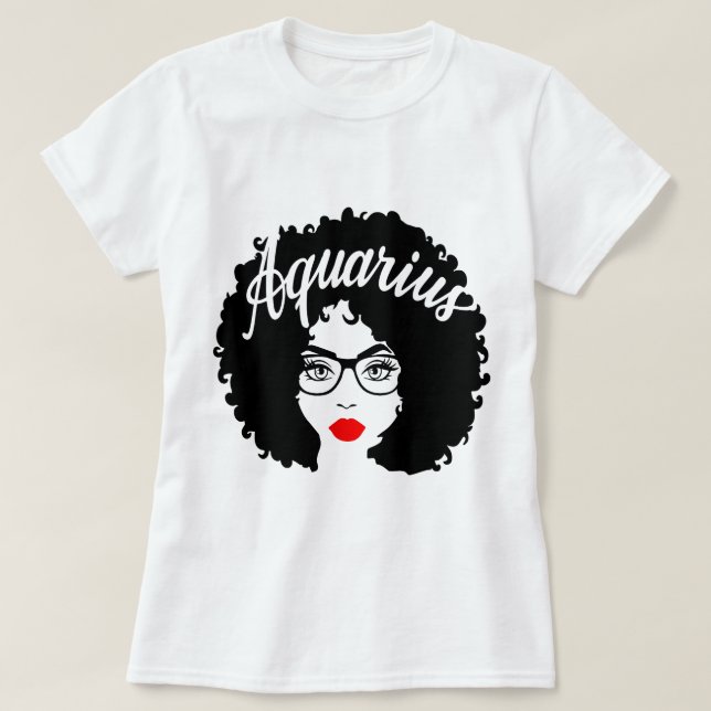 T-shirt Reine noire Cadeau Cadeau Lèvres rouges Afro Diva  (Design devant)