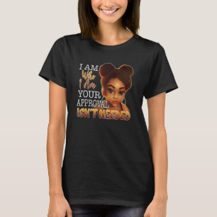 T-shirt Reine Noire Dame Bouclée Afro Naturel Afrique Amér
