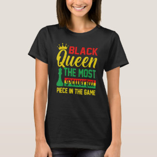 T-shirt Reine noire le morceau le plus puissant du jeu noi