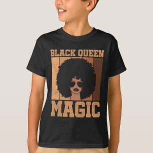 T-shirt Reine Noire Magie Mois de l'Histoire Noire Cheveux