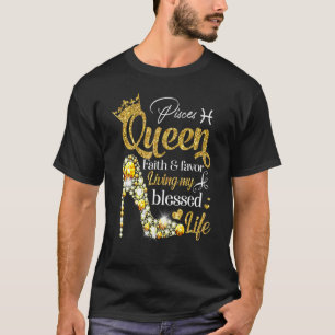 T-shirt Reine Poisson d'avril Foi Favori Vivant Bénie L